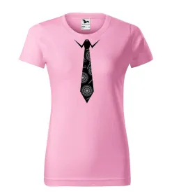 Tričko dámské s potiskem DARTS TIE - pink XL