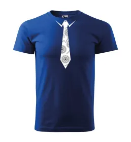 Tričko pánské s potiskem DARTS TIE - blue XS