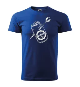 Tričko pánské s potiskem DARTS BEER - blue XS
