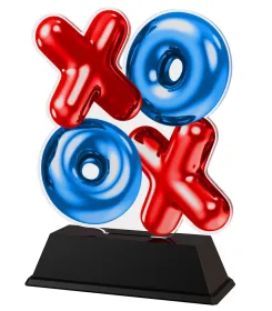 Akrylátová trofej FA200M50 | Piškvorky Výška cm: 10, Šířka cm: 6