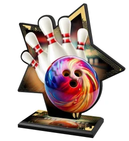 Kovová trofej SAM01M07 | Bowling Výška cm: 15,5