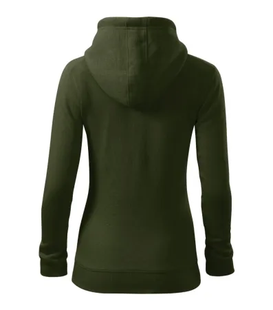 Mikina dámská Trendy Zipper 411 - L - military