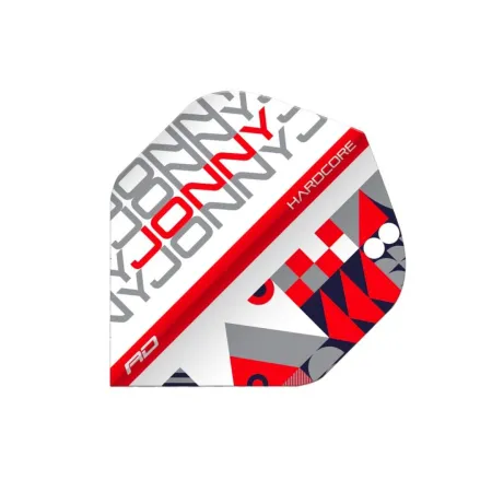 Red Dragon Letky Jonny Clayton Stack Hardcore - White & Red RF6663
