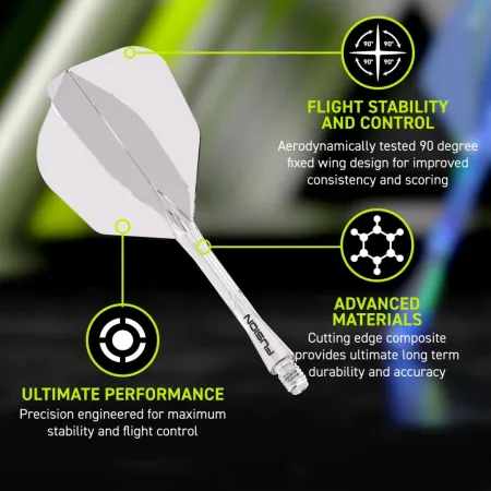 Winmau Letky Fusion - No6 - clear - midi