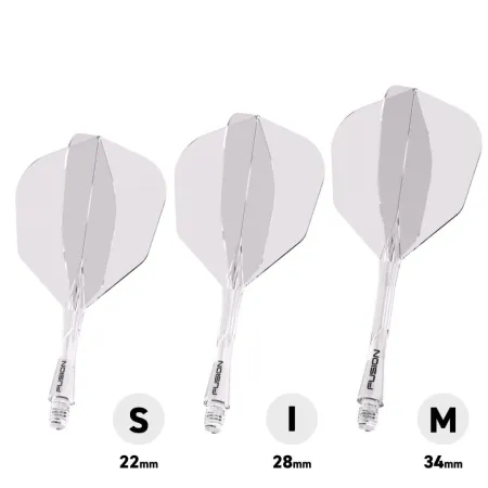 Winmau Letky Fusion - No6 - clear - midi