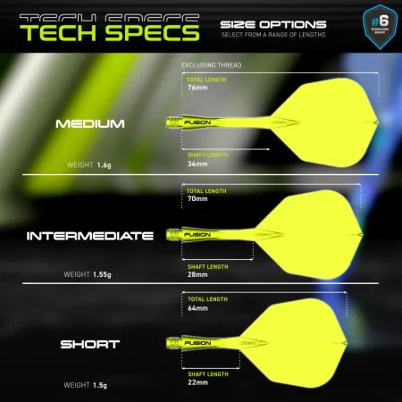Winmau Letky Fusion - No6 - yellow - midi