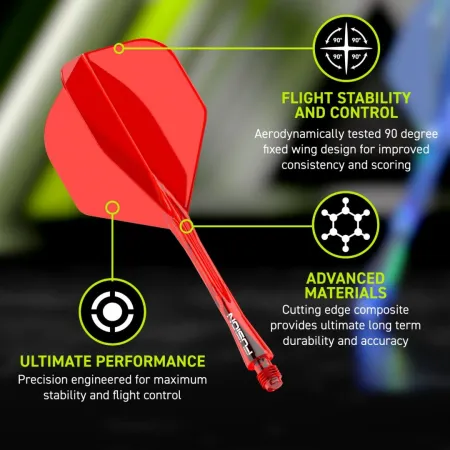 Winmau Letky Fusion - No2 - red - medium