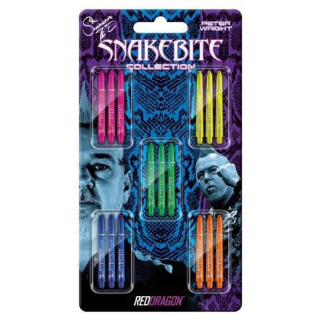 Red Dragon Sada násadek Peter Wright Snakebite - Signature - Collection Card