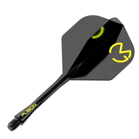 Winmau Letky Fusion MvG - No2 - black & green - short
