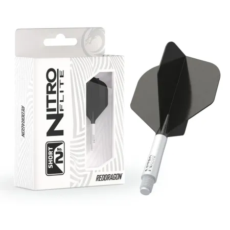Red Dragon Letky Nitro Flite - No2 - white & black - short