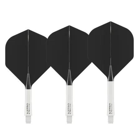 Red Dragon Letky Nitro Flite - No2 - white & black - short