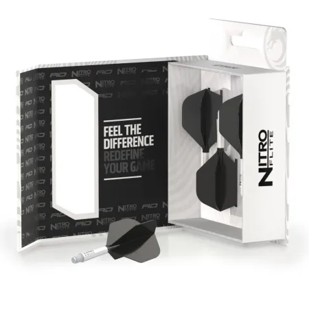 Red Dragon Letky Nitro Flite - No2 - white & black - short