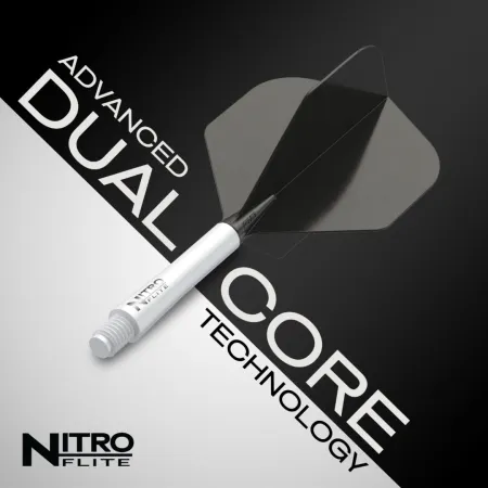 Red Dragon Letky Nitro Flite - No2 - white & black - short