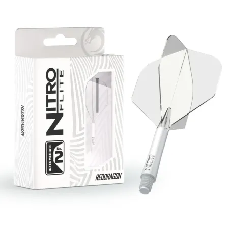 Red Dragon Letky Nitro Flite - No2 - white & clear - midi
