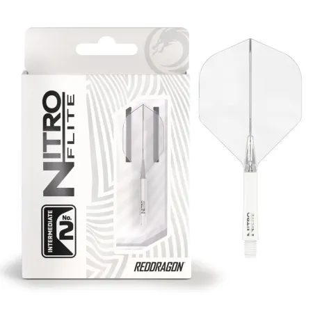 Red Dragon Letky Nitro Flite - No2 - white & clear - midi