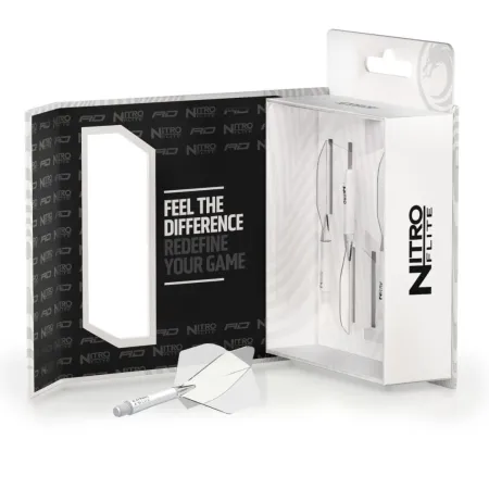 Red Dragon Letky Nitro Flite - No2 - white & clear - midi