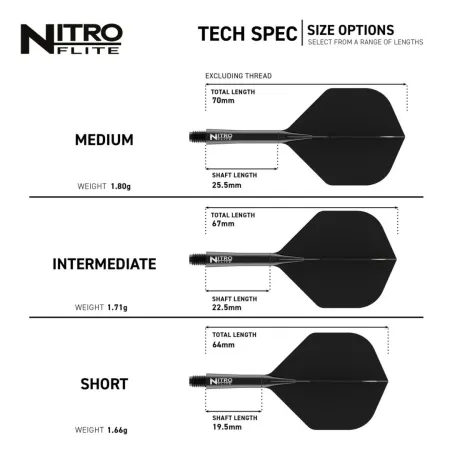 Red Dragon Letky Nitro Flite - No2 - black - short