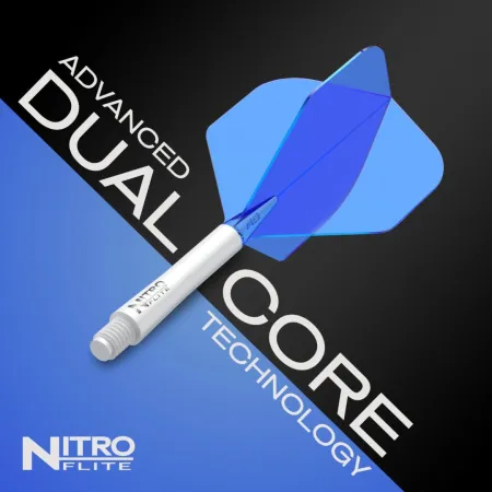 Red Dragon Letky Nitro Flite - No2 - white & blue - medium