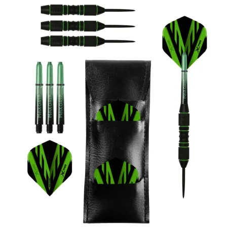 XQMax Darts Šipky Steel Black Coated - Green - 23g