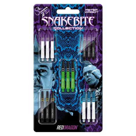 Red Dragon Sada násadek Peter Wright Snakebite - Nitro Ionic - Collection Card