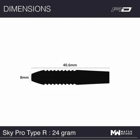 Red Dragon Šipky Steel Sky Pro Type R - 24g - výprodej