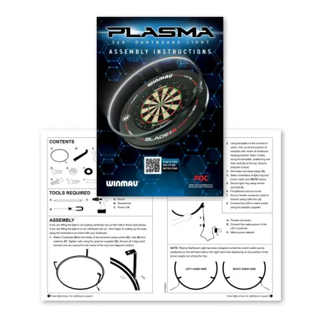 Winmau Plasma Ice Dartboard Light - osvětlení sisalového terče