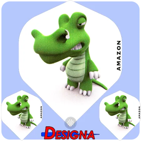 Designa Letky Amazon 3D Life Crocodile F1602