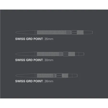 Target - darts Kovové hroty - Swiss Points - GRD - Black - 30 mm