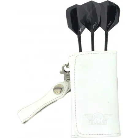 Bull's Pouzdro na šipky Leather Caddy - Soft edition - white
