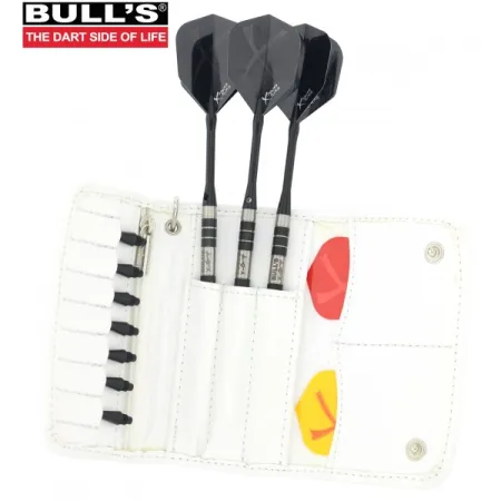 Bull's Pouzdro na šipky Leather Caddy - Soft edition - white