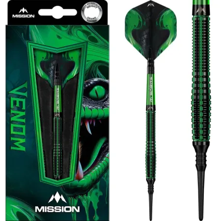 Mission Šipky Venom - Black & Green Electro - 20g