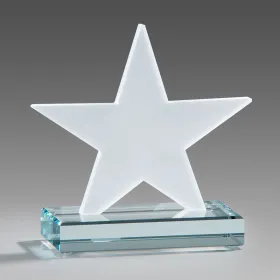 Skleněná trofej Hvězda Star2-14 matovaná