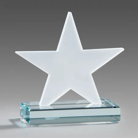 Skleněná trofej Hvězda Star2-14 matovaná