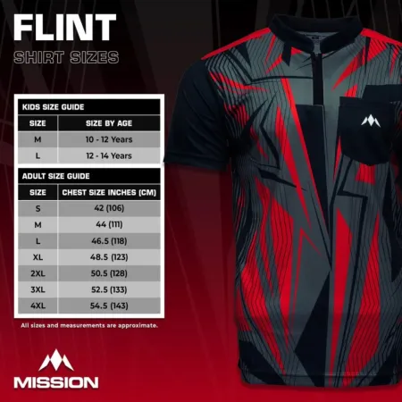 Mission Košile Flint - Black & Red - S