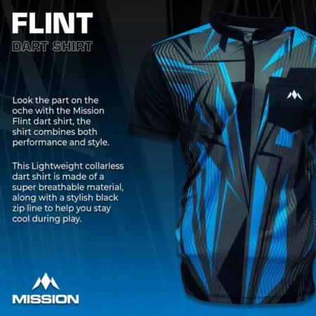 Mission Košile Flint - Black & Blue - S
