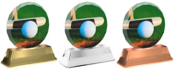 Akrylátová trofej ACE2003M8 | Golf Barva: stříbro