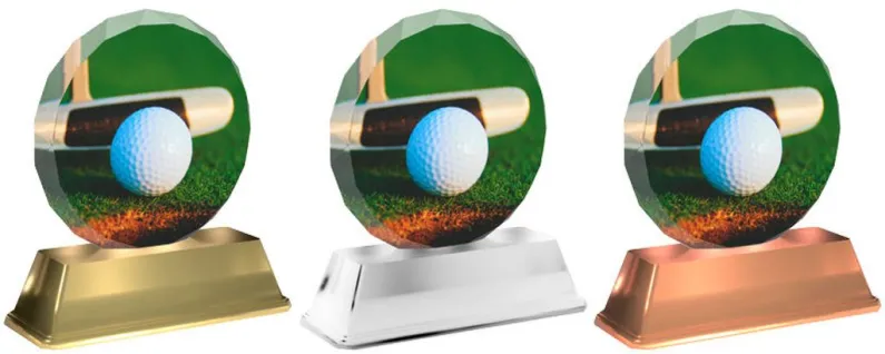 Akrylátová trofej ACE2003M8 | Golf Barva: bronz