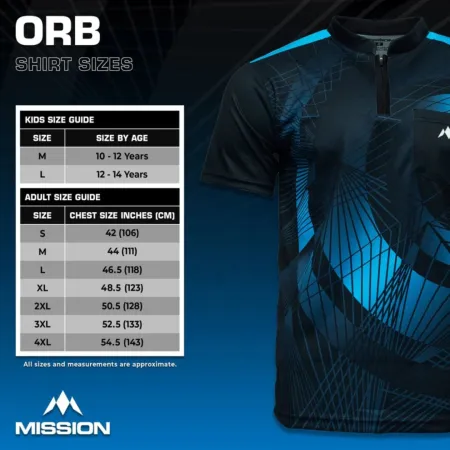 Mission Košile Orb - Black & Blue - S