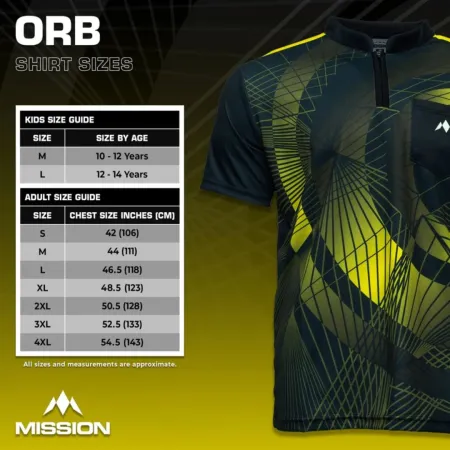 Mission Košile Orb - Black & Yellow - S