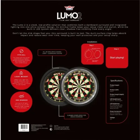 Bull's NL Lumo 2 Surround Light System - osvětlení sisalového terče