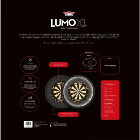 Bull's NL Lumo XL Surround Light System - osvětlení sisalového terče