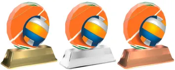 Akrylátová trofej ACE2003M14 | Volejbal Barva: stříbro