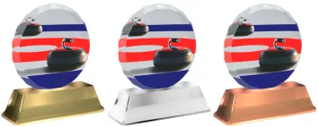 Akrylátová trofej ACE2003M19 | Curling Barva: bronz
