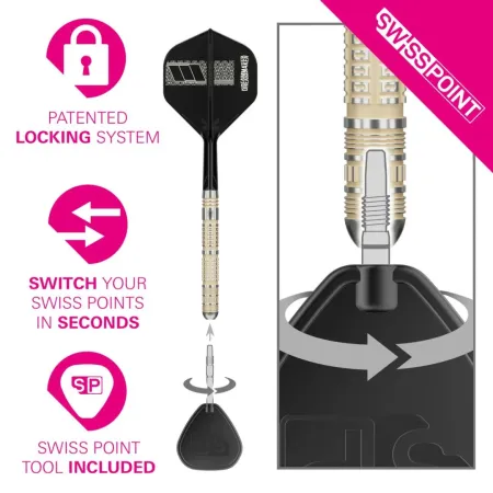 Target - darts Šipky Steel Dimitri van den Bergh - 95K - Swiss Point - 22g