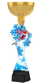 Akrylátová trofej ACUPCGM139 | Sjezdové lyžování Výška cm: 34,5