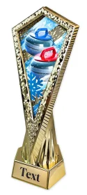 Sportovní trofej AY1M36 | Curling Výška 27cm, barva: stříbro