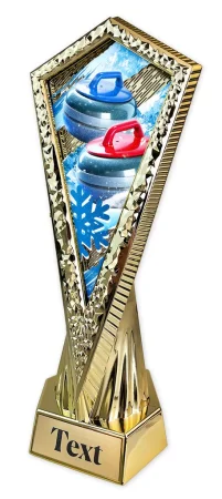 Sportovní trofej AY1M36 | Curling Výška 27cm, barva: bronz