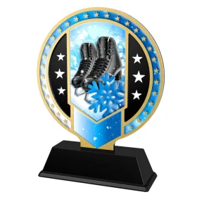 Kovová trofej SAM03M36 | Bruslení Výška cm: 17, Barva: bronz