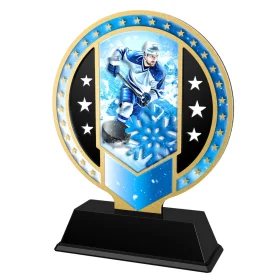 Kovová trofej SAM03M40 | Hokej Výška cm: 17, Barva: bronz