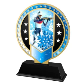 Kovová trofej SAM03M42 | Biatlon Výška cm: 13, Barva: bronz